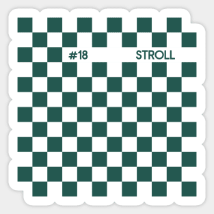 Lance Stroll Racing Flag - 2022 Season Sticker